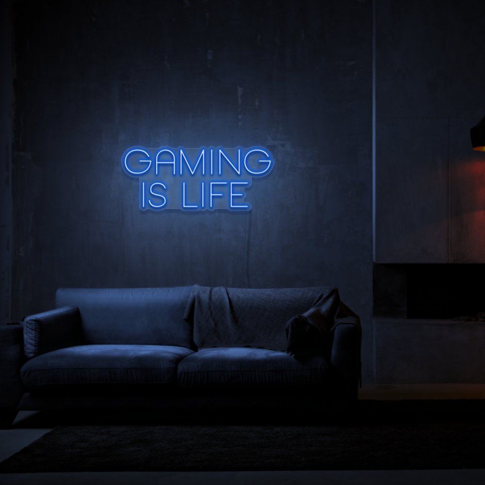 Gaming Is Life Neon Sign | NEON SIGNO® Custom Neon Signs