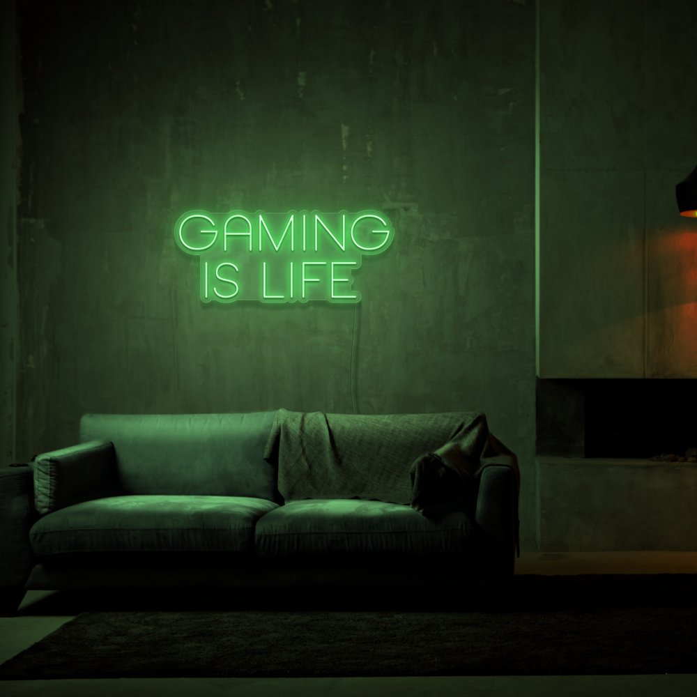 Gaming Is Life Neon Sign | NEON SIGNO® Custom Neon Signs