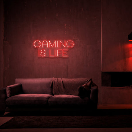 Gaming Is Life Neon Sign | NEON SIGNO® Custom Neon Signs