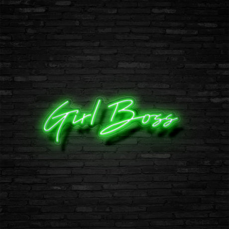 Girl Boss Neon Sign | NEON SIGNO® Custom Neon Signs