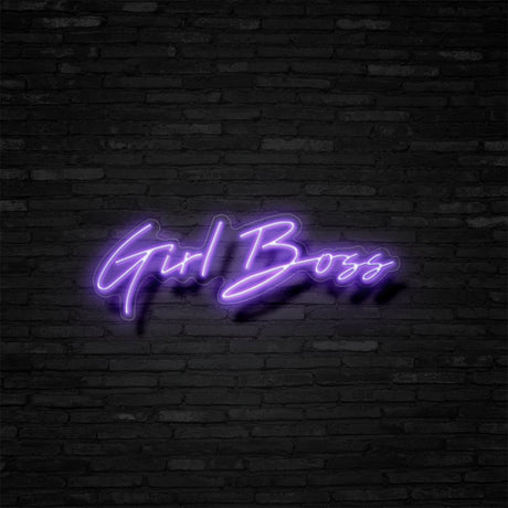 Girl Boss Neon Sign | NEON SIGNO® Custom Neon Signs