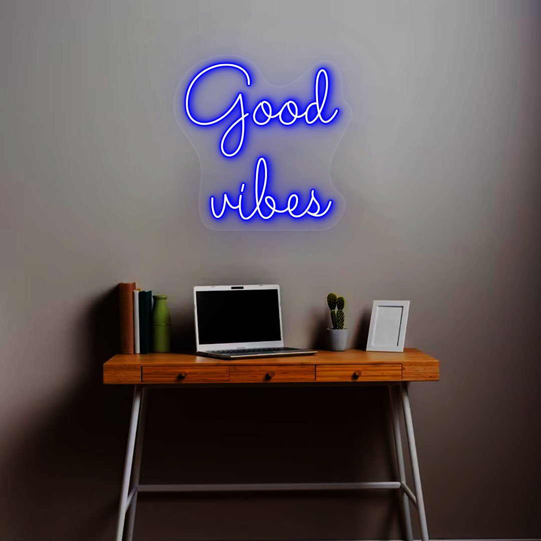 Good Vibes Neon Sign | NEON SIGNO® Custom Neon Signs