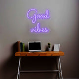 Good Vibes Neon Sign | NEON SIGNO® Custom Neon Signs