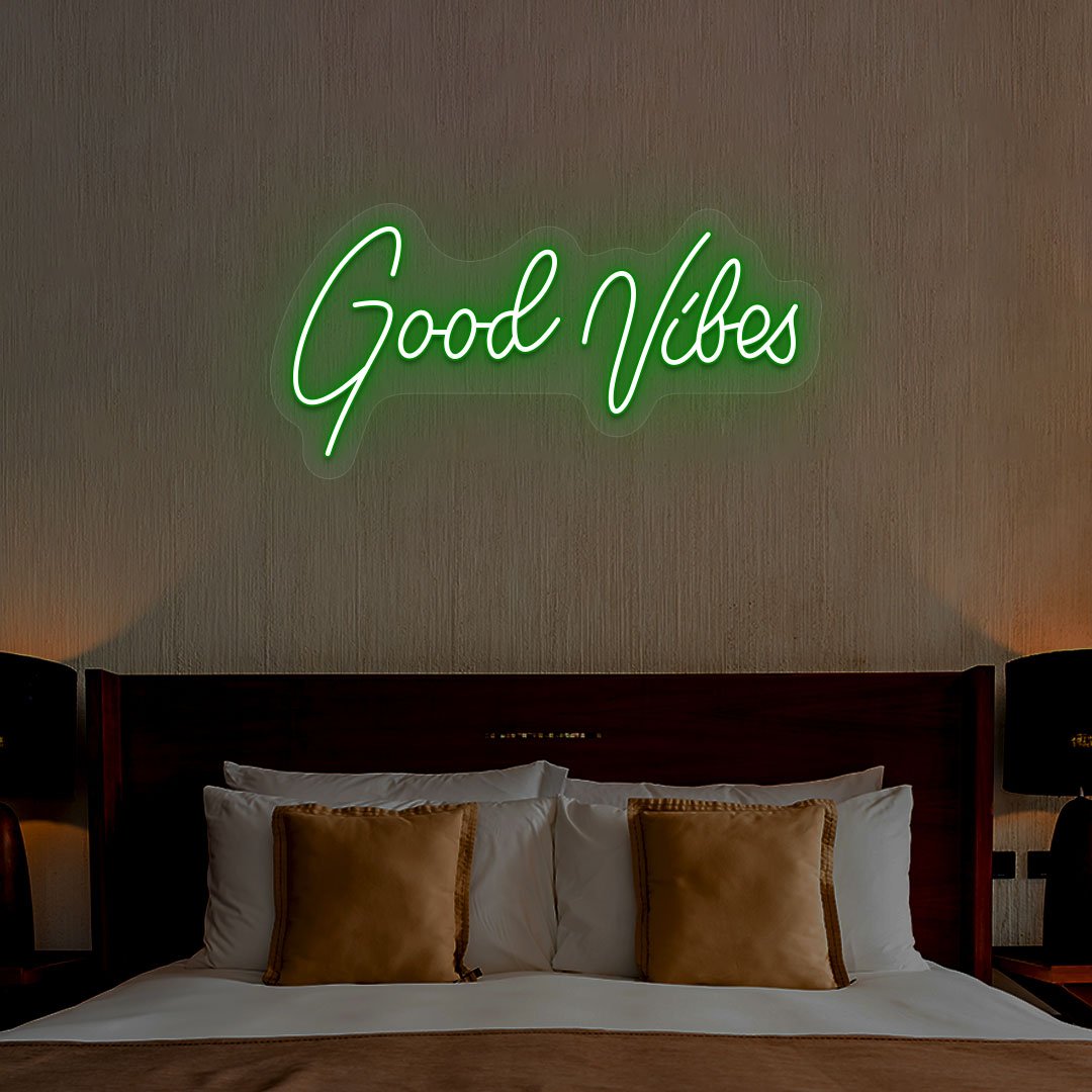 Good Vibes Neon Sign | NEON SIGNO® Custom Neon Signs