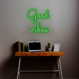 Good Vibes Neon Sign | NEON SIGNO® Custom Neon Signs