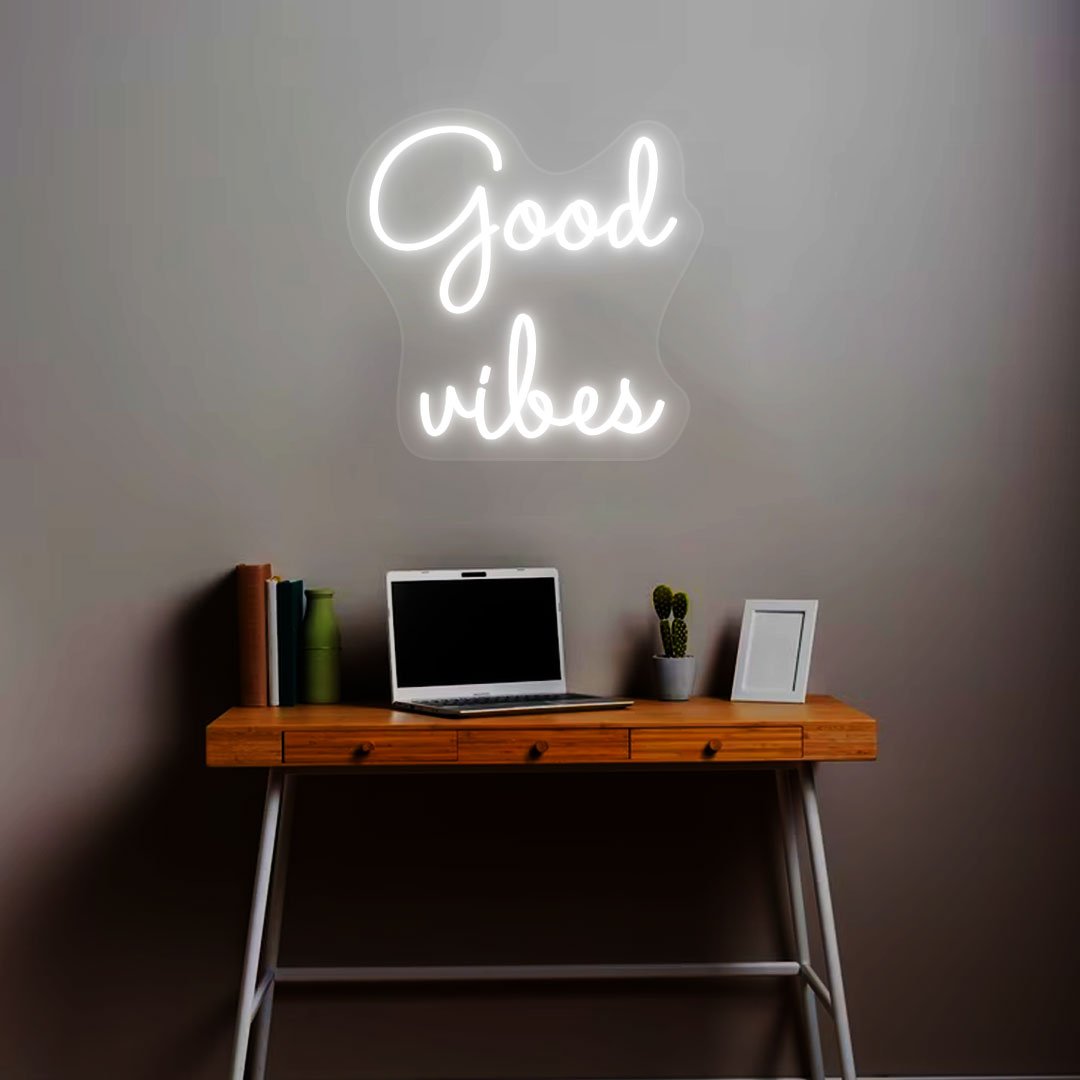 Good Vibes Neon Sign | NEON SIGNO® Custom Neon Signs