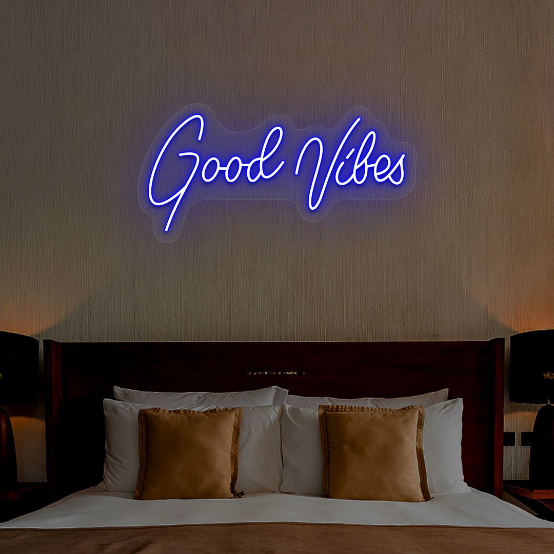 Good Vibes Neon Sign | NEON SIGNO® Custom Neon Signs