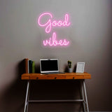 Good Vibes Neon Sign | NEON SIGNO® Custom Neon Signs