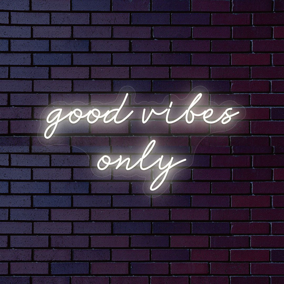 Good Vibes Only Neon Sign | NEON SIGNO® Custom Neon Signs