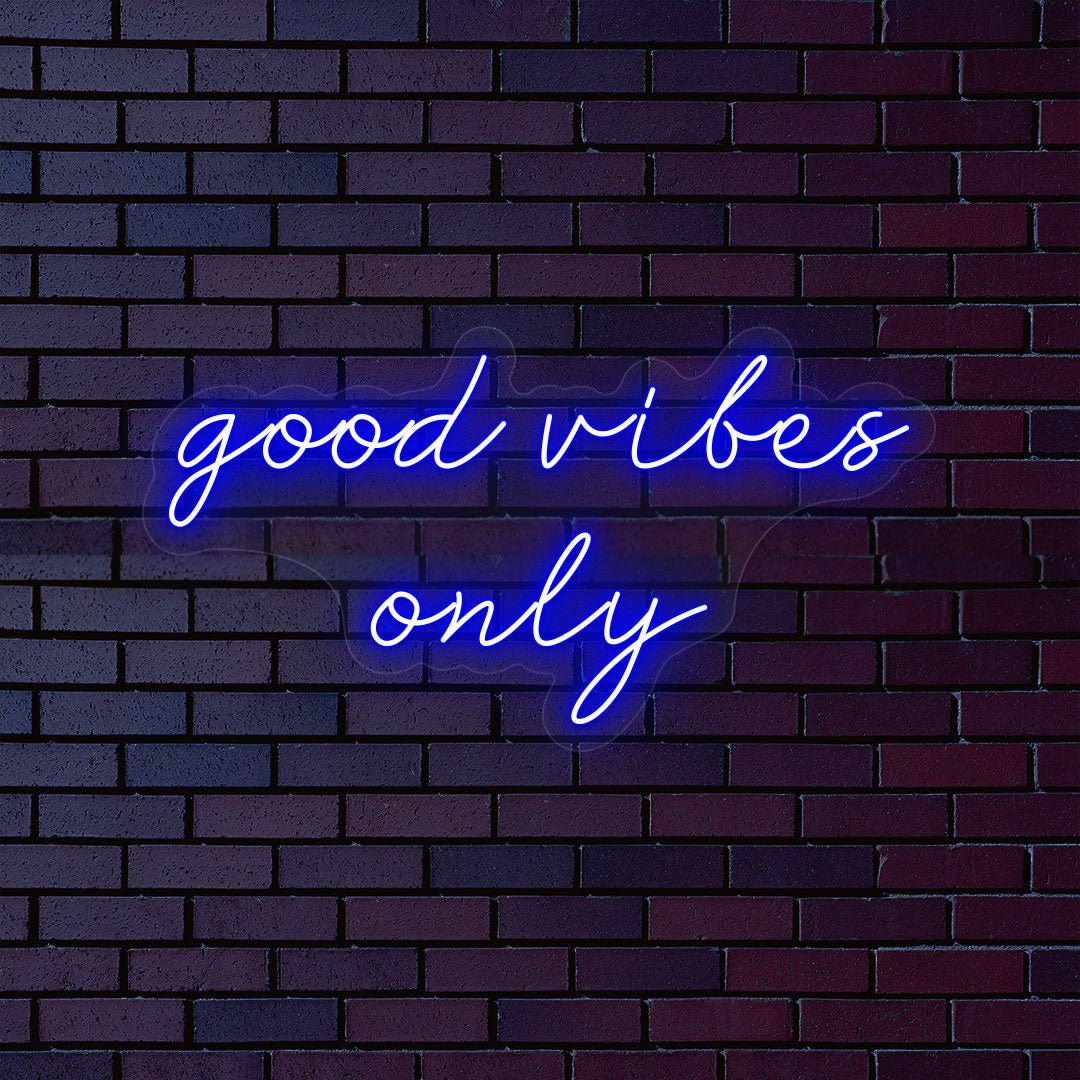 Good Vibes Only Neon Sign | NEON SIGNO® Custom Neon Signs