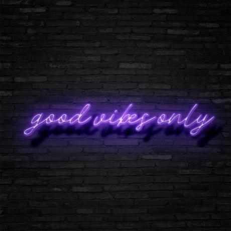 Good Vibes Only Neon Sign | NEON SIGNO® Custom Neon Signs