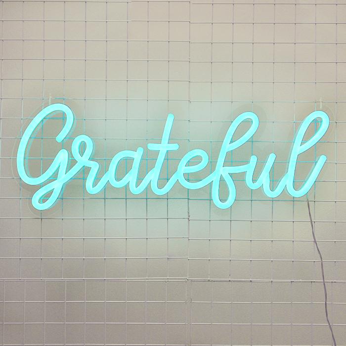 Grateful Neon Sign | NEON SIGNO® Custom Neon Signs