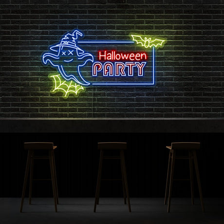 Halloween Party Neon Sign | NEON SIGNO® Custom Neon Signs