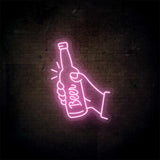 Hand Holding A Beer Neon Sign | NEON SIGNO® Custom Neon Signs