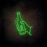 Hand Holding A Beer Neon Sign | NEON SIGNO® Custom Neon Signs