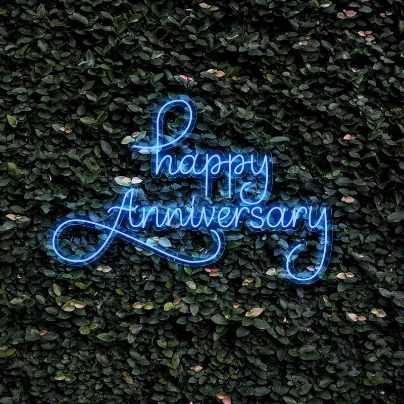 Happy Anniversary Neon Sign | NEON SIGNO® Custom Neon Signs