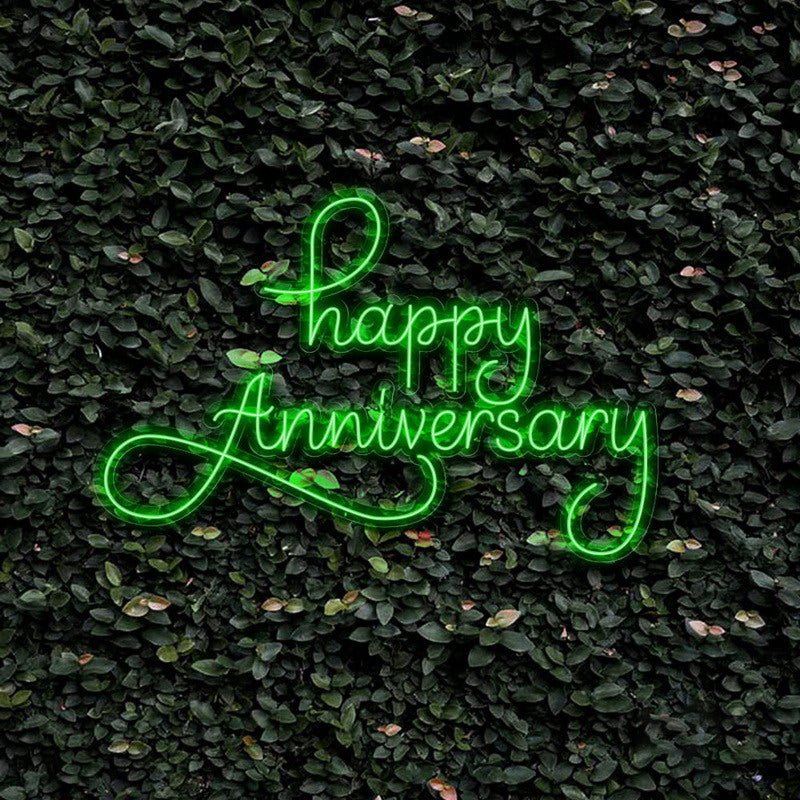 Happy Anniversary Neon Sign | NEON SIGNO® Custom Neon Signs