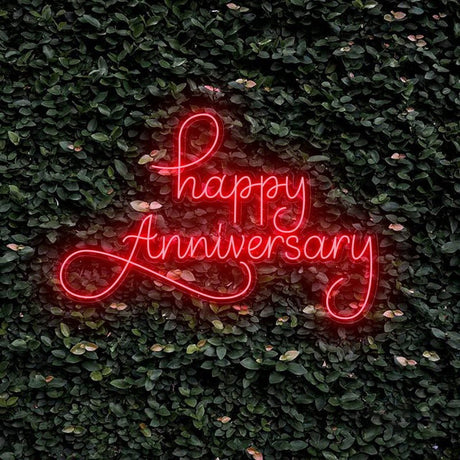 Happy Anniversary Neon Sign | NEON SIGNO® Custom Neon Signs