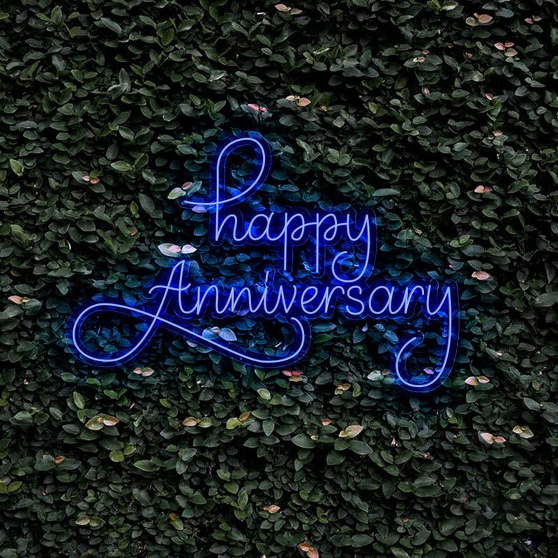 Happy Anniversary Neon Sign | NEON SIGNO® Custom Neon Signs