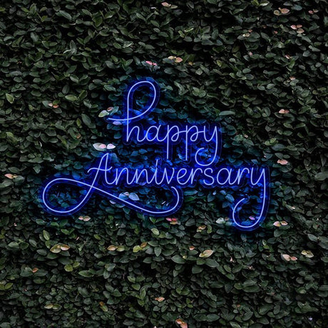 Happy Anniversary Neon Sign | NEON SIGNO® Custom Neon Signs