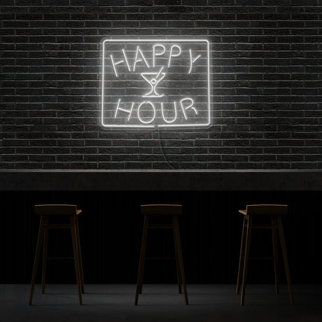 Happy Hour Neon Sign | NEON SIGNO® Custom Neon Signs