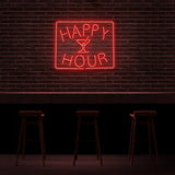 Happy Hour Neon Sign | NEON SIGNO® Custom Neon Signs