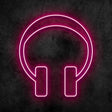 Headphones Neon Sign | NEON SIGNO® Custom Neon Signs