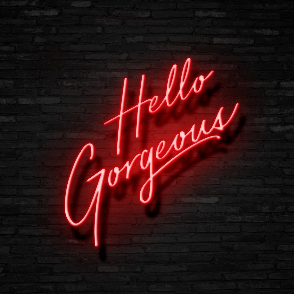 Hello Gorgeous Neon Sign | NEON SIGNO® Custom Neon Signs