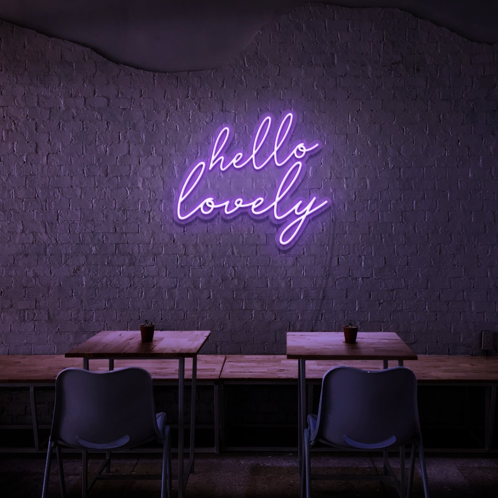 Hello Lovely Neon Sign | NEON SIGNO® Custom Neon Signs