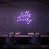 Hello Lovely Neon Sign | NEON SIGNO® Custom Neon Signs