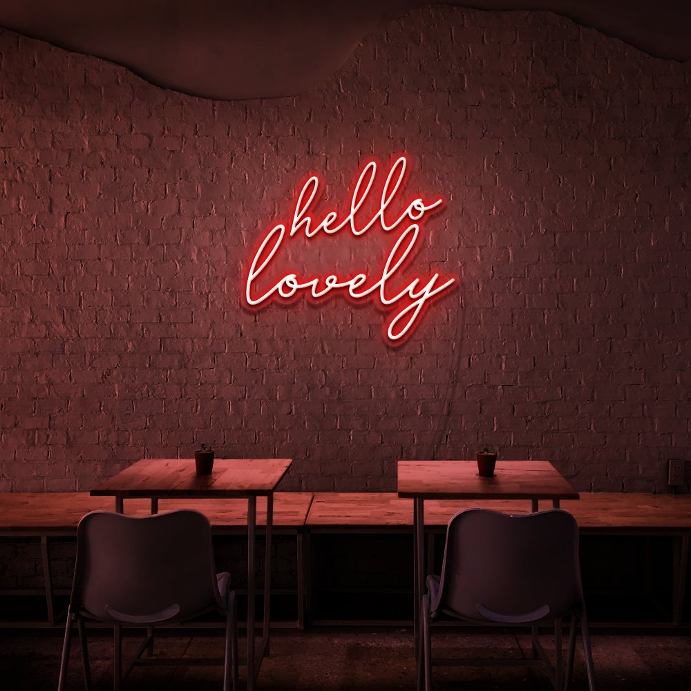 Hello Lovely Neon Sign | NEON SIGNO® Custom Neon Signs