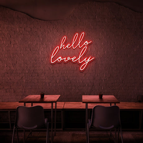 Hello Lovely Neon Sign | NEON SIGNO® Custom Neon Signs