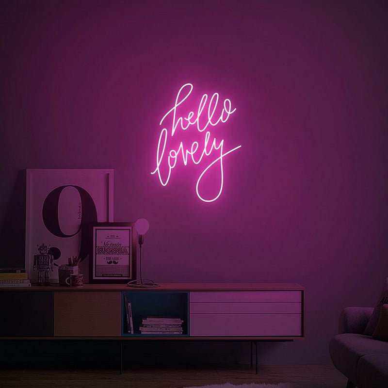 Hello Lovely Neon Sign | NEON SIGNO® Custom Neon Signs