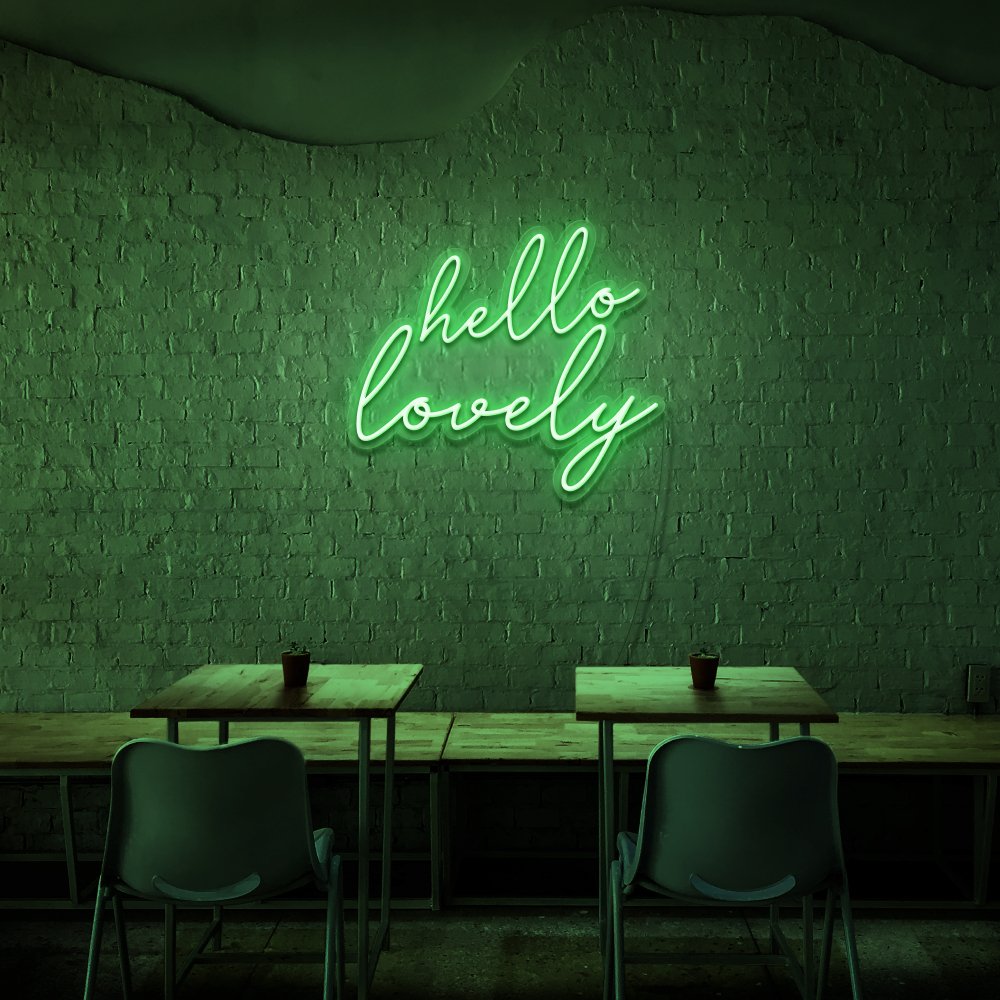 Hello Lovely Neon Sign | NEON SIGNO® Custom Neon Signs