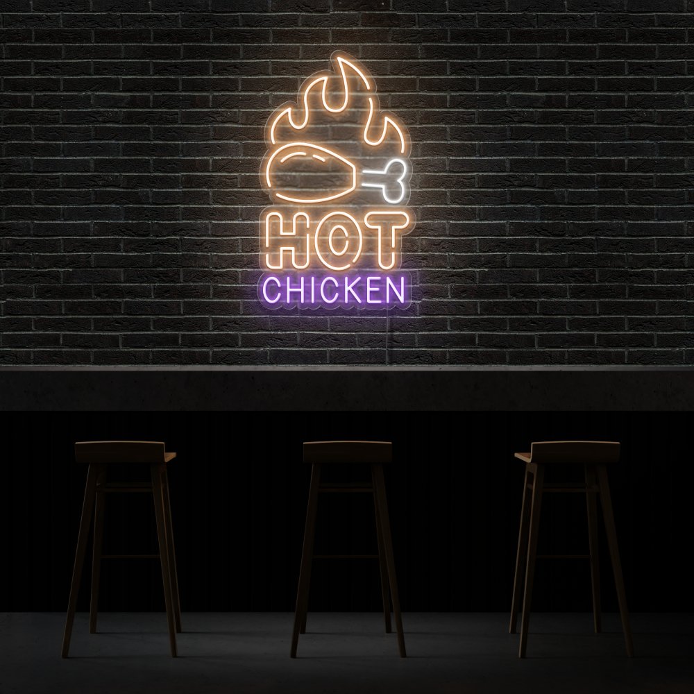 Hot Chicken Neon Sign | NEON SIGNO® Custom Neon Signs