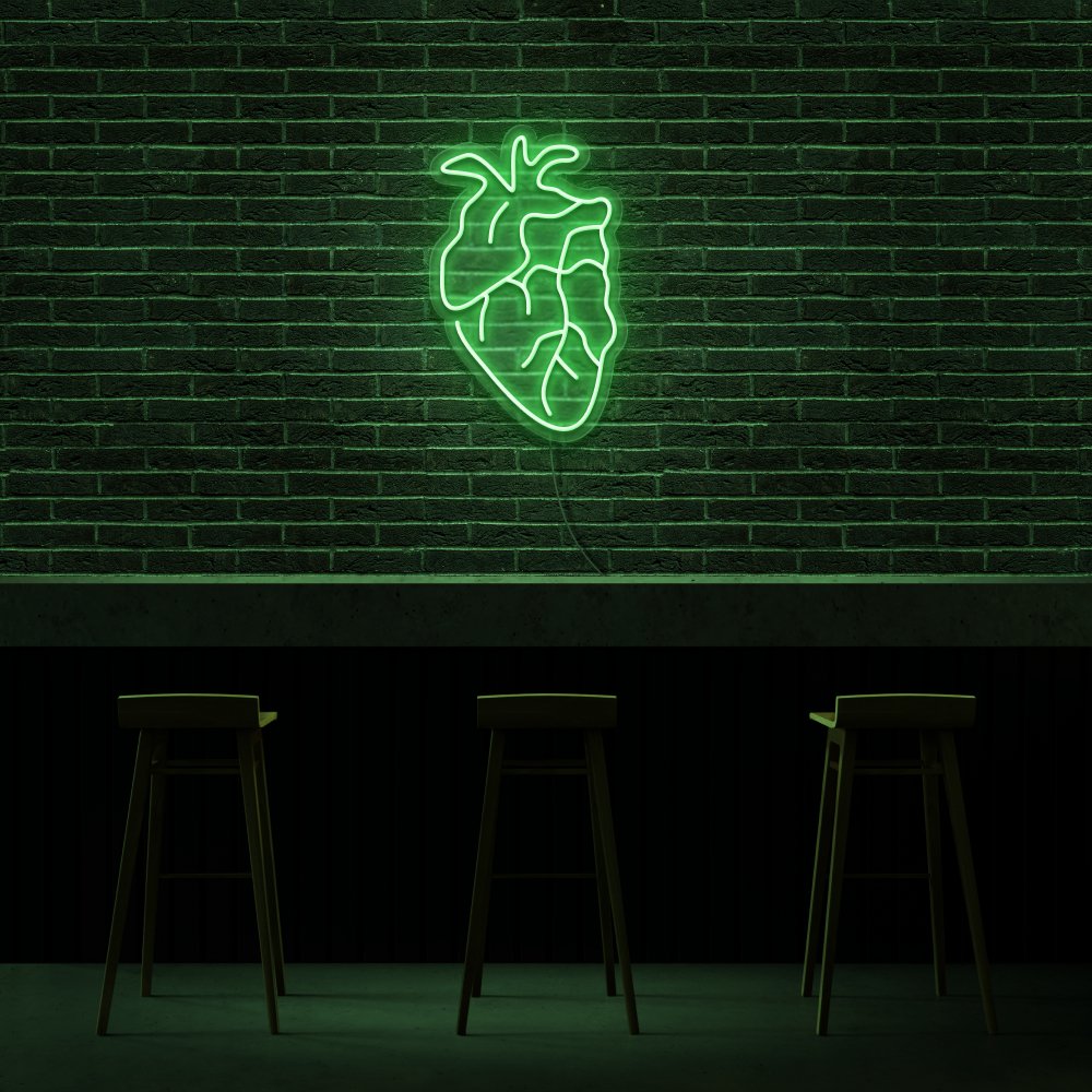 Human Heart Neon Sign | NEON SIGNO® Custom Neon Signs