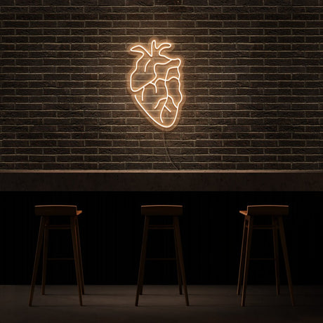 Human Heart Neon Sign | NEON SIGNO® Custom Neon Signs