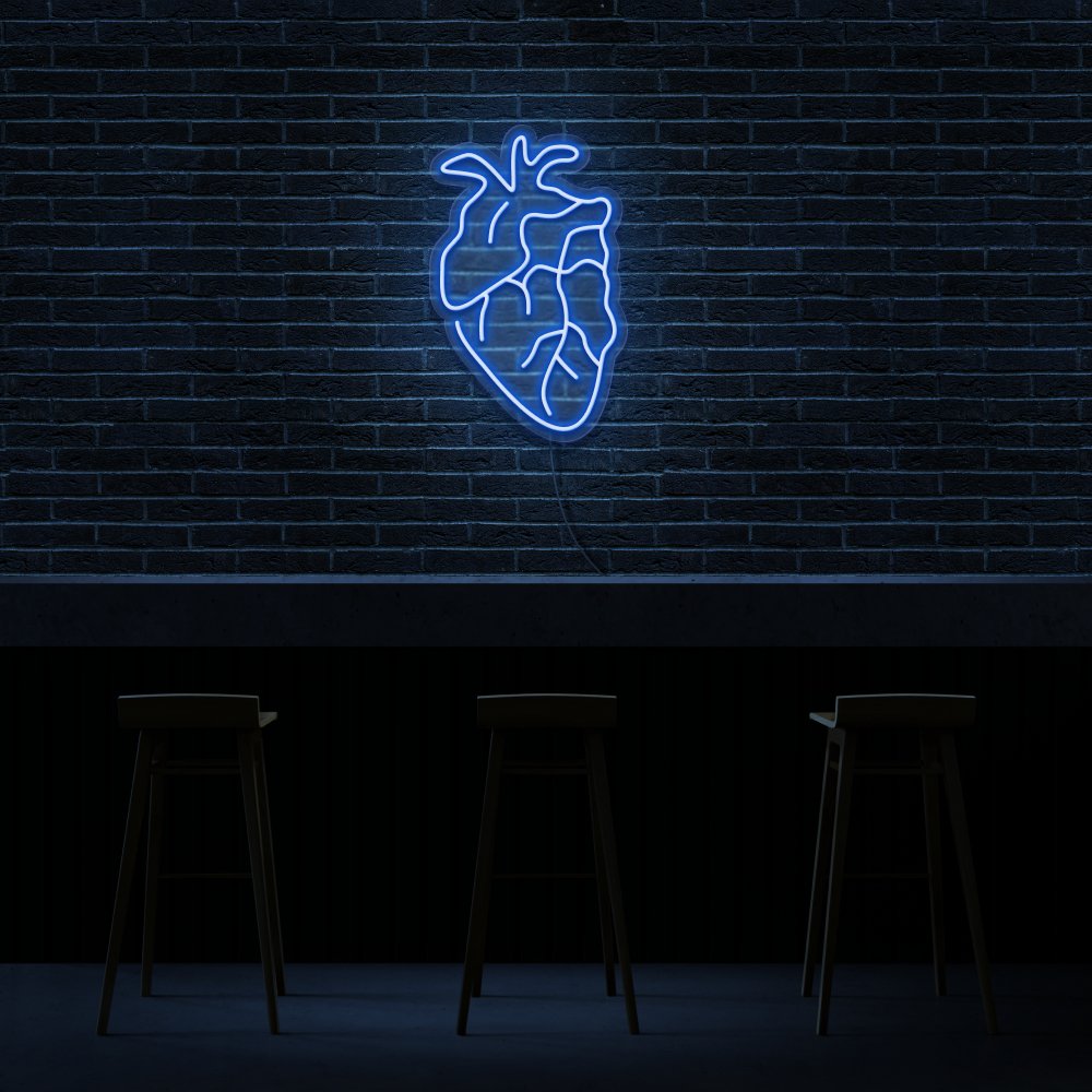 Human Heart Neon Sign | NEON SIGNO® Custom Neon Signs