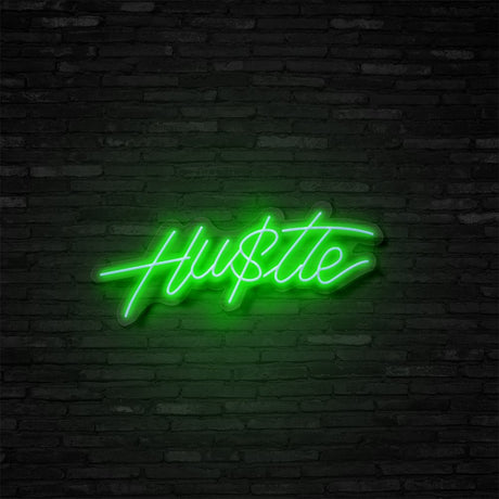 Hustle Neon Sign | NEON SIGNO® Custom Neon Signs