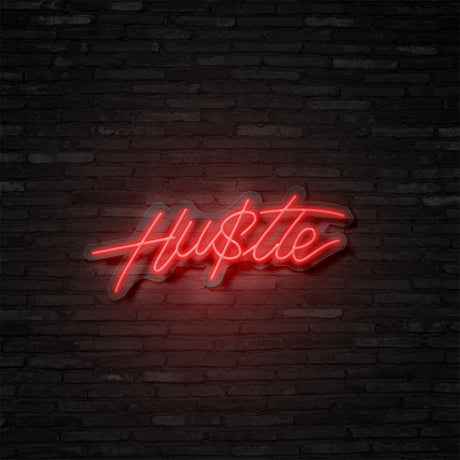 Hustle Neon Sign | NEON SIGNO® Custom Neon Signs