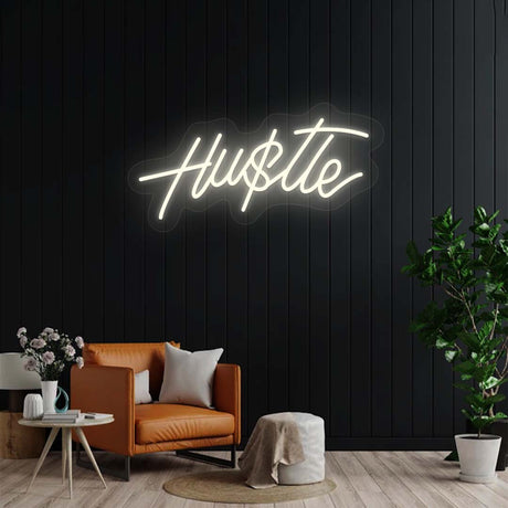 Hustle Neon Sign | NEON SIGNO® Custom Neon Signs