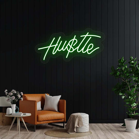 Hustle Neon Sign | NEON SIGNO® Custom Neon Signs