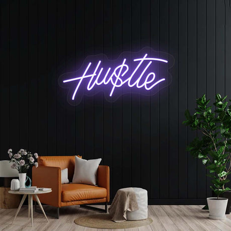 Hustle Neon Sign | NEON SIGNO® Custom Neon Signs