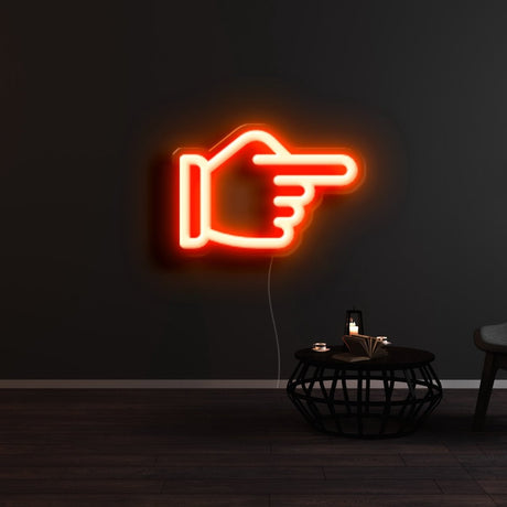 Index Finger Neon Sign | NEON SIGNO® Custom Neon Signs