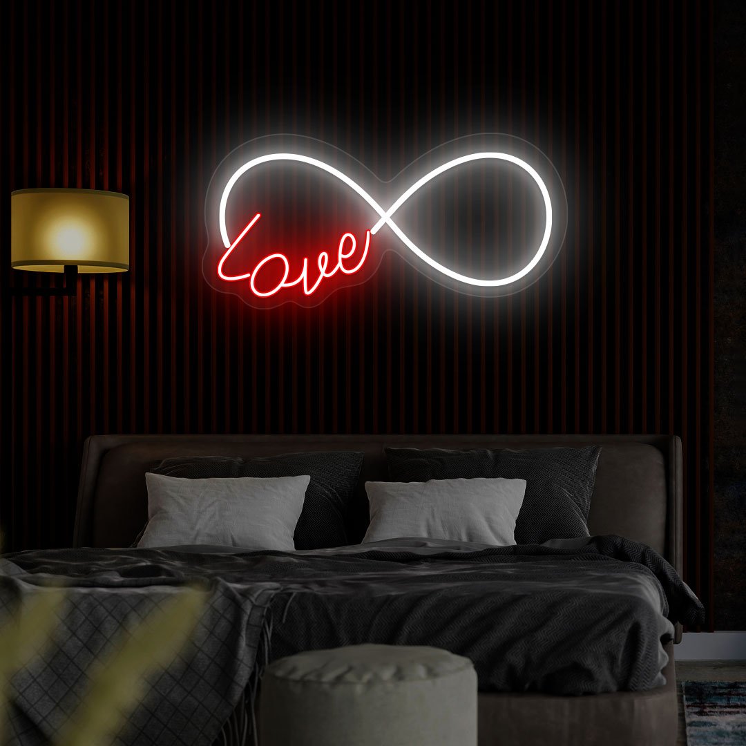 Infinity Love Neon Sign | NEON SIGNO® Custom Neon Signs