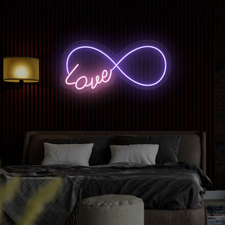 Infinity Love Neon Sign | NEON SIGNO® Custom Neon Signs