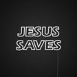 Jesus Saves Neon Sign | NEON SIGNO® Custom Neon Signs