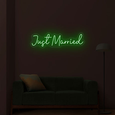 Just Married Neon Sign | NEON SIGNO® Custom Neon Signs