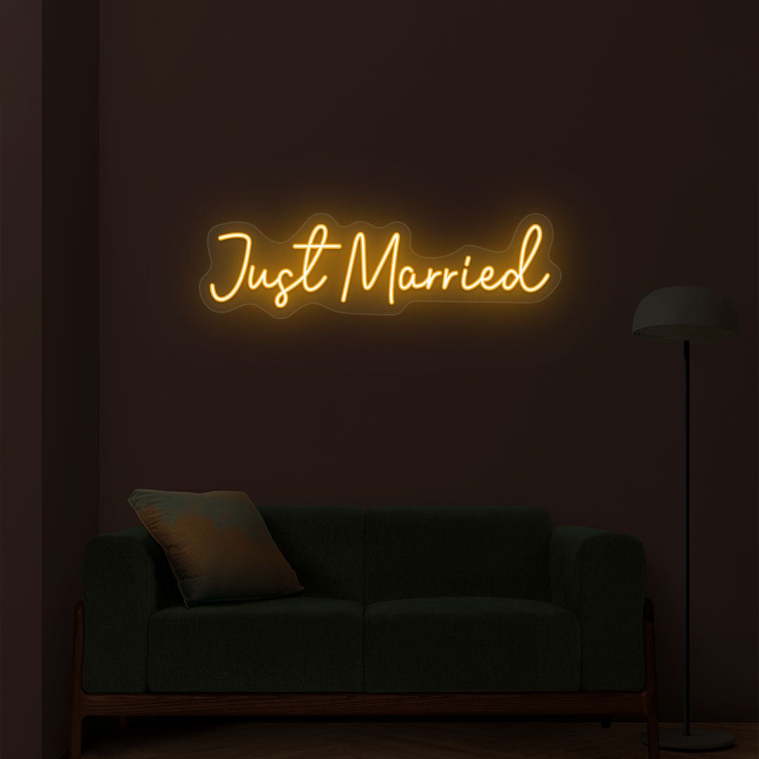 Just Married Neon Sign | NEON SIGNO® Custom Neon Signs