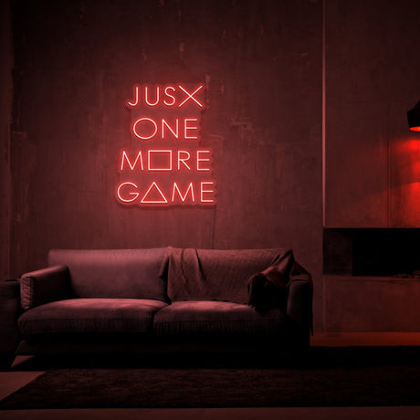 Just One More Game Neon Sign | NEON SIGNO® Custom Neon Signs